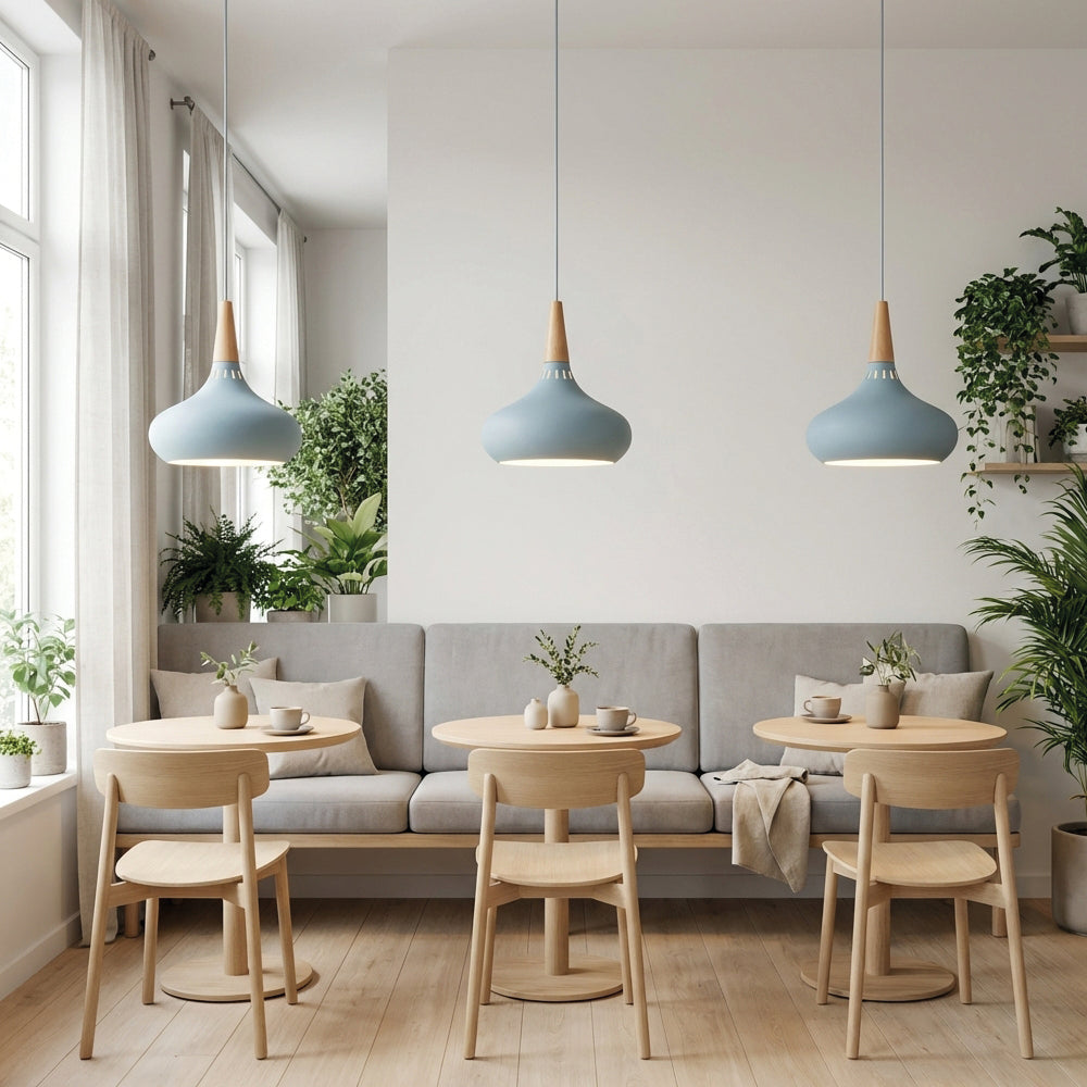 Nordic Wood Metal Pendant Lights - Illuminate Your Living Space