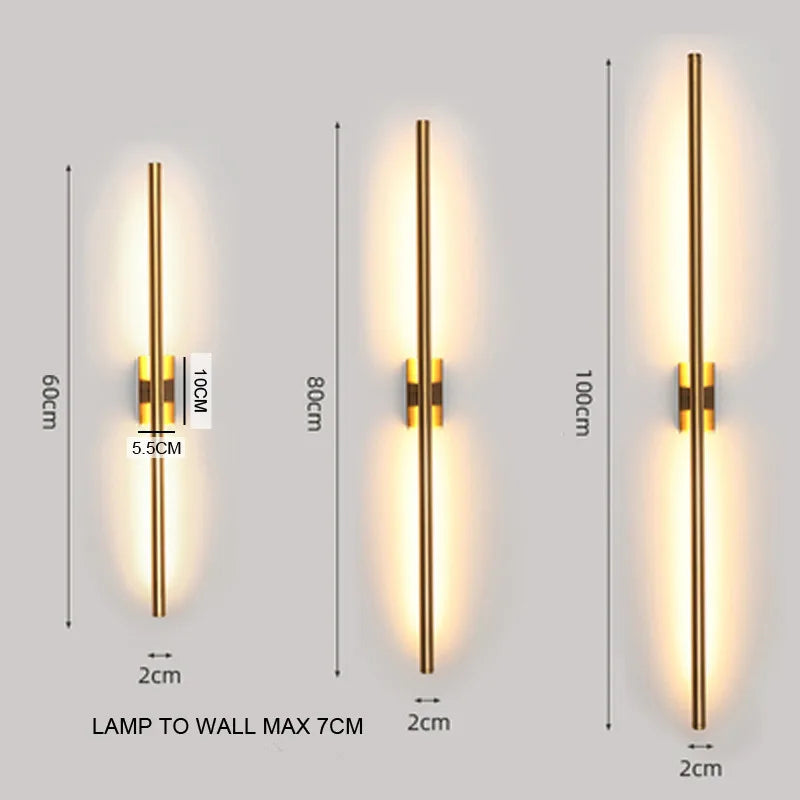 Minimalist Nordic Linear Wall Lamp