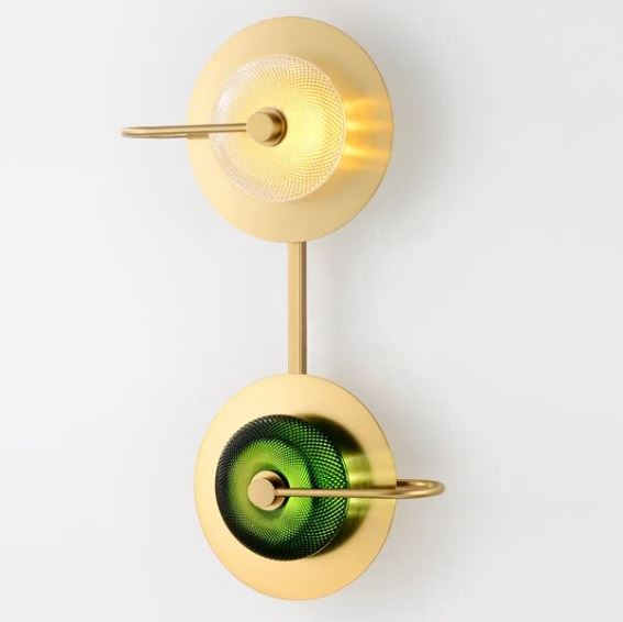 Circular Radiance Glass Wall Light