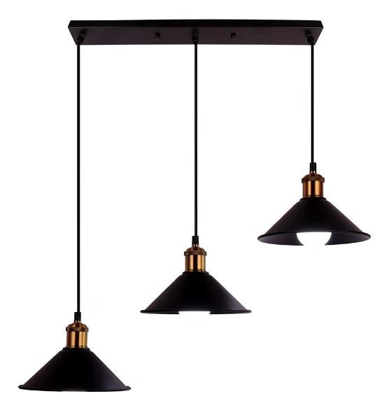 Brass Iron Plated Industrial Pendant Light
