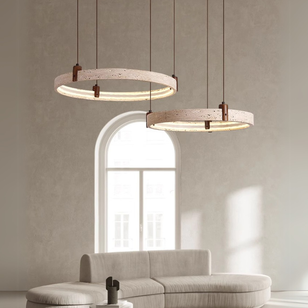 Elegant Travertine Chandelier – Rufatlights