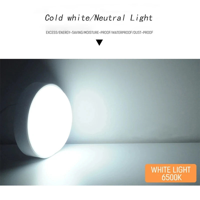 Round Waterproof Bathroom LED Ceiling Light