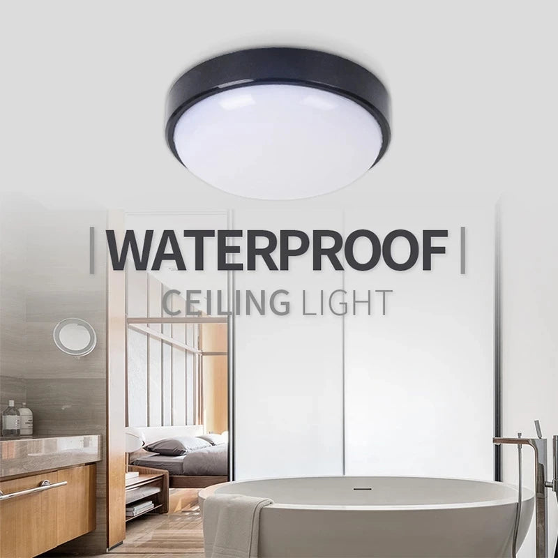 Round Waterproof Bathroom LED Ceiling Light