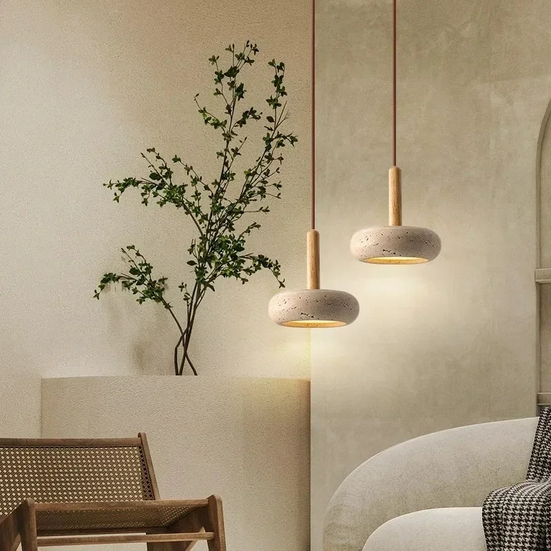 Wabi Sabi Travertine Pendant Light – Rufatlights