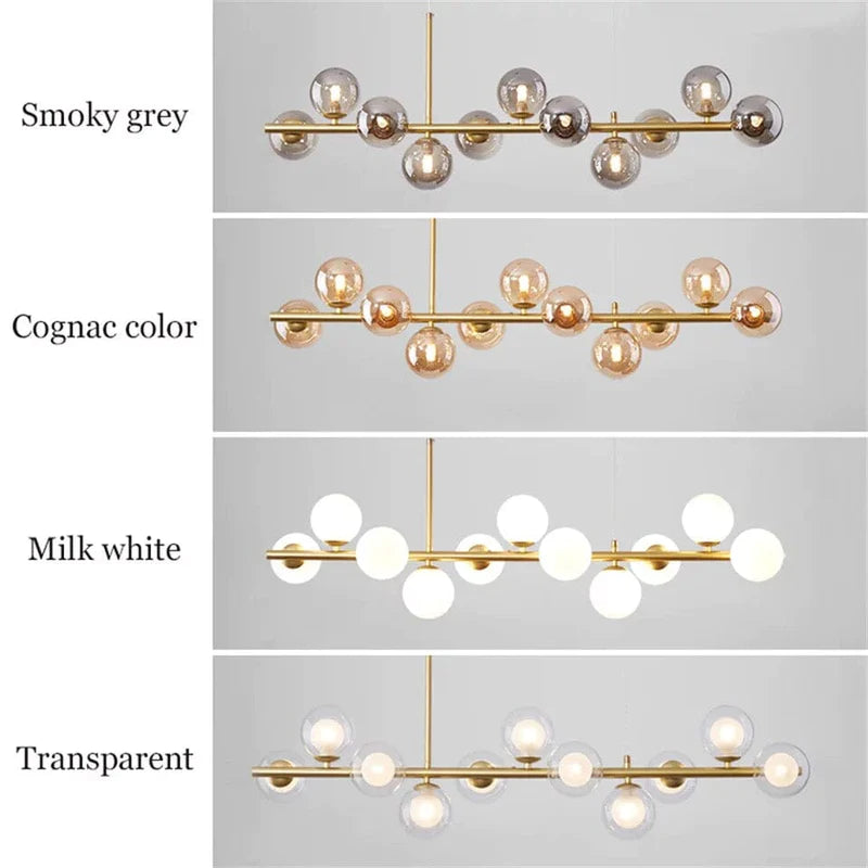 Light Glass Sphere Chandelier 7/9/11 Balls
