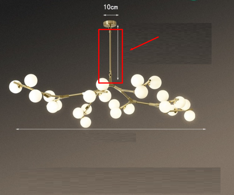 Poles Gold/Black ONLY for Creative Branch Arm Chandelier