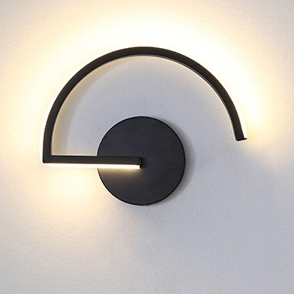 Minimalist Semi-Circle Metal Wall Light