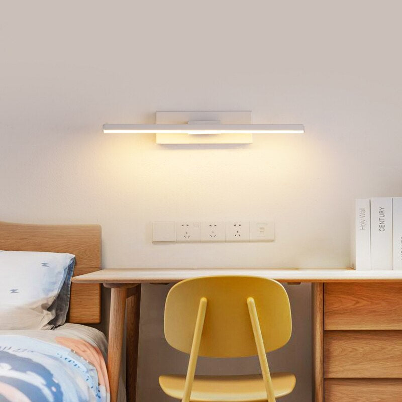 Simple Straight Stick Rotating Wall Lamp