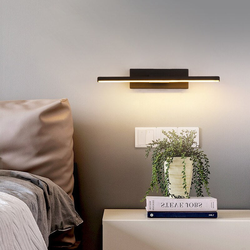 Simple Straight Stick Rotating Wall Lamp