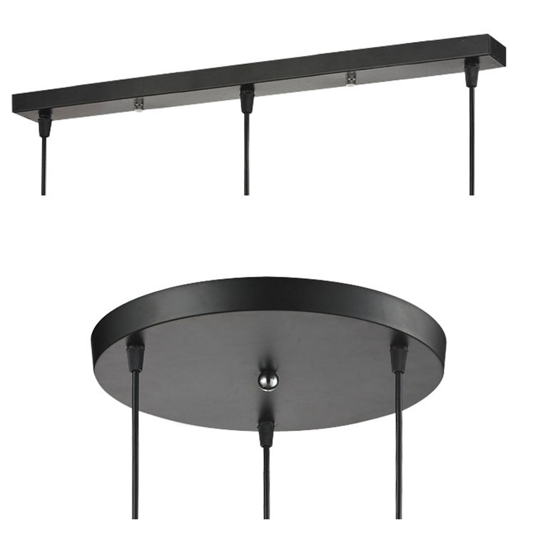 Ceiling Canopy Base for Pendant Light Multi Size DIY Black/White/Gold Plate 3/4/5