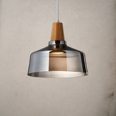 Antique Glass Coated Wood Pendant Lights