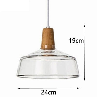 Antique Glass Coated Wood Pendant Lights