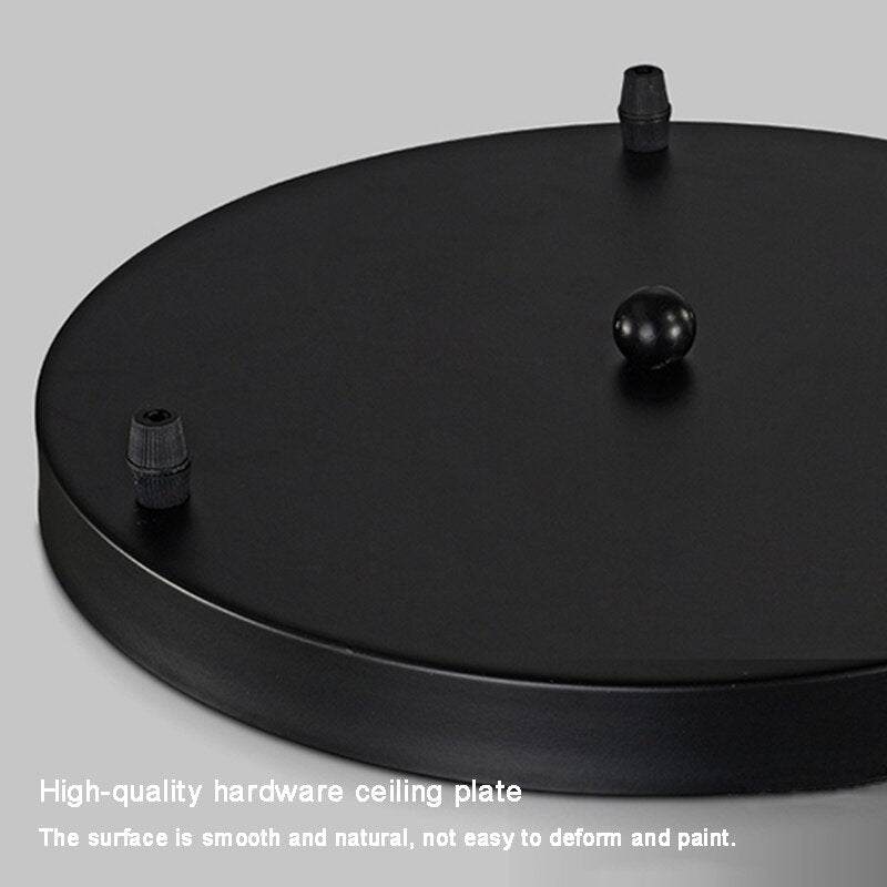 Ceiling Canopy Base for Pendant Light Multi Size DIY Black/White/Gold Plate 3/4/5