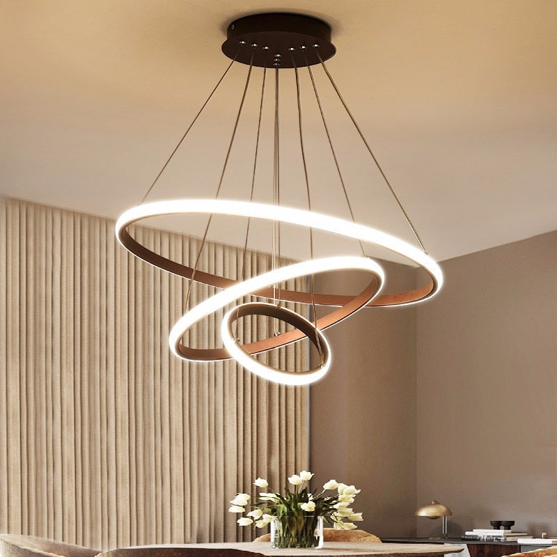 Modern LED Rings Circle Hanging Chandelier