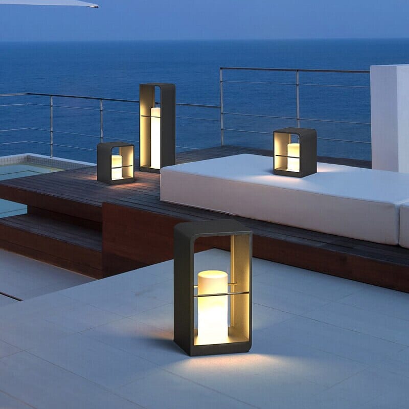 Modern Solar Waterproof Garden Pathway Floor Lamps