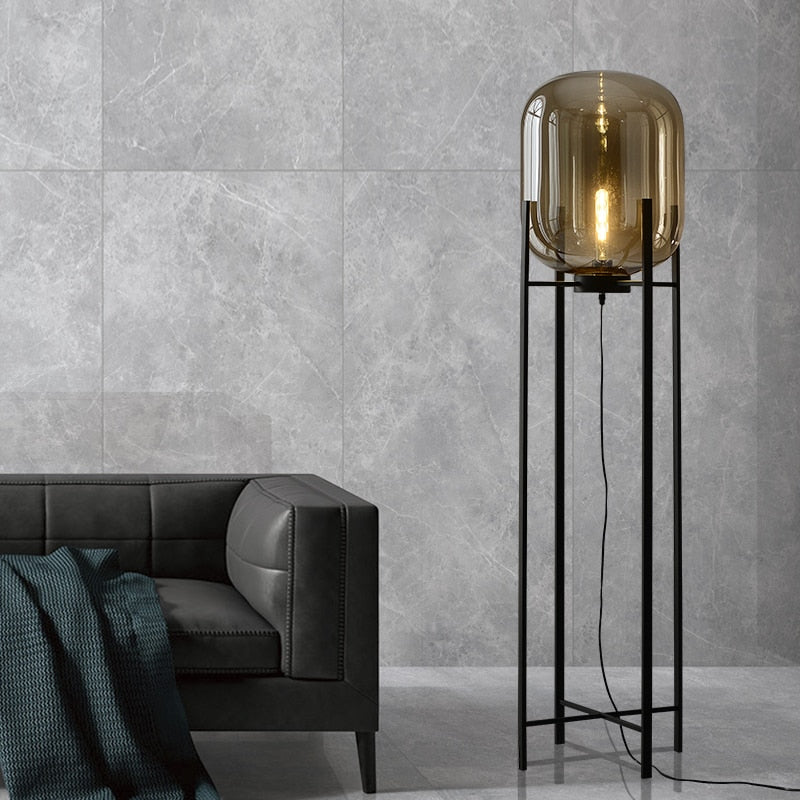Villa Bubble Glass Ball Floor Lamp