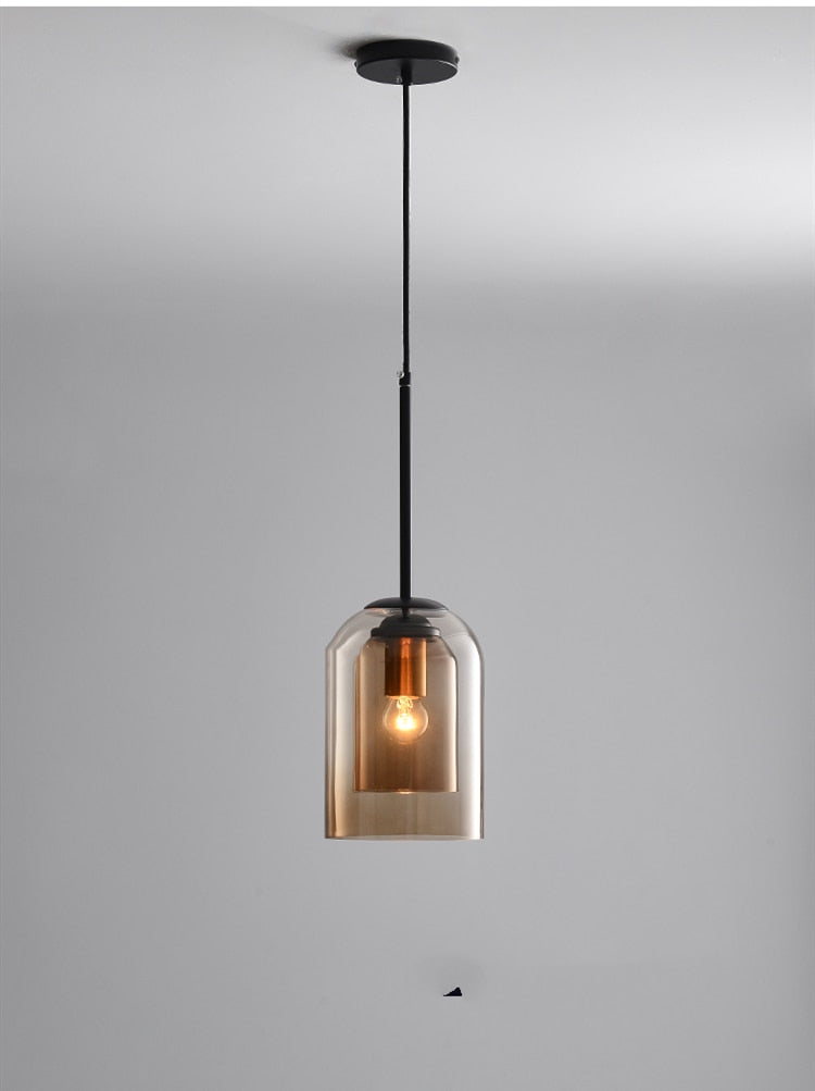 Nordic Double Glass Pendant Light