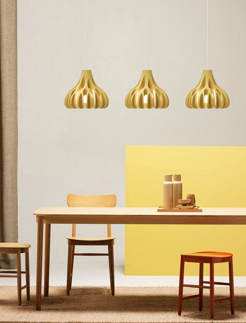 Trendy Macaron Resin Pendant Lamps