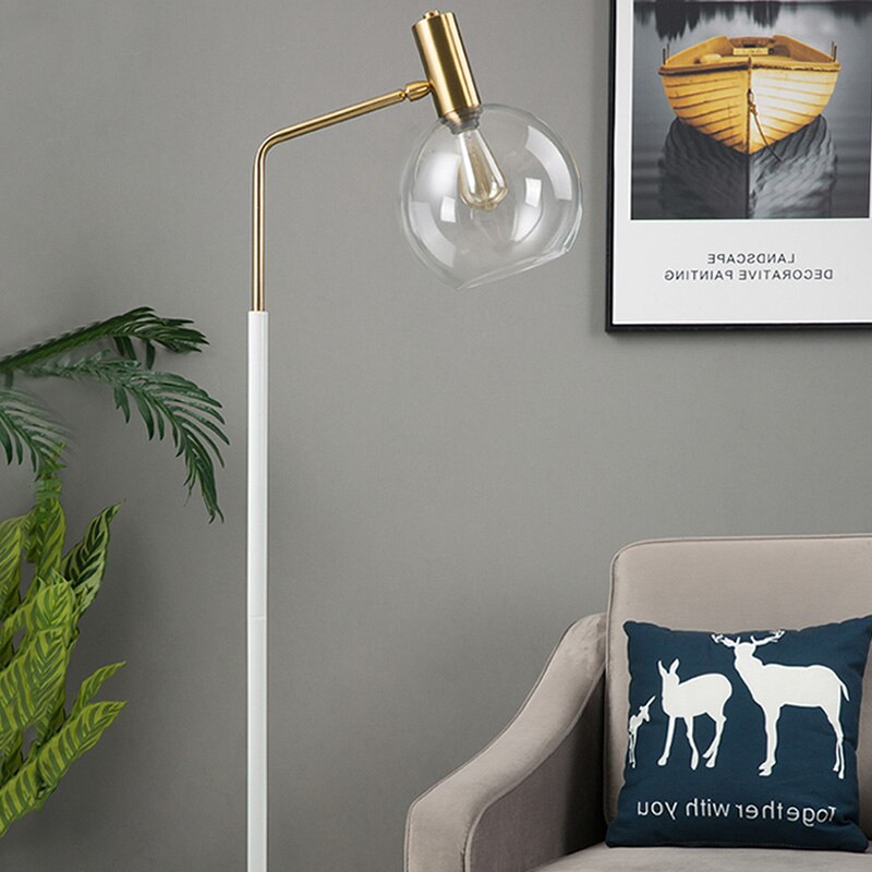 Luxury Vertical Reading Glass Floor Lamps