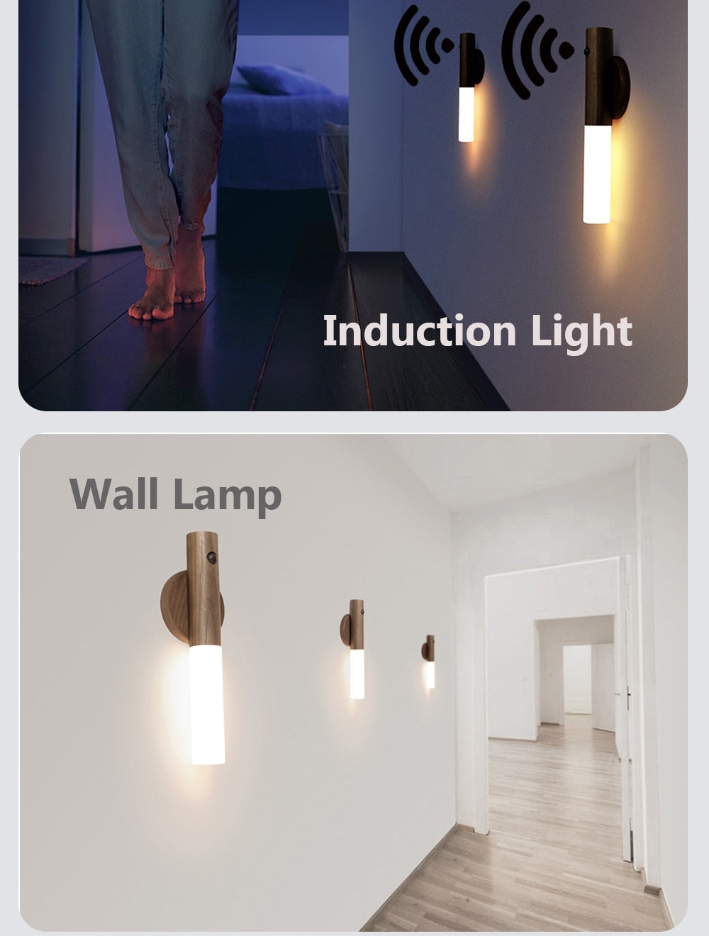 Magnetic LED Motion Sensor Rechargeable Night Light