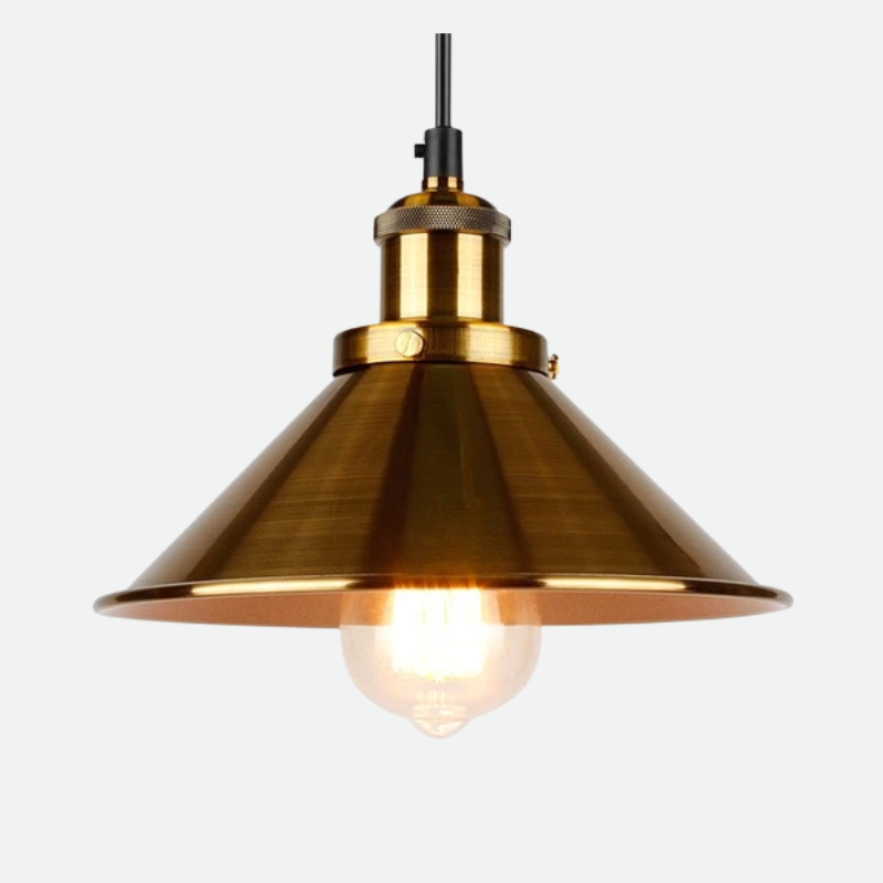 Brass Iron Plated Industrial Pendant Light