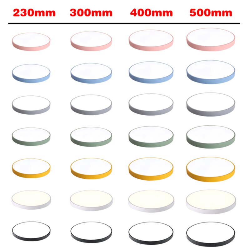 LED Ceiling Nordic Style Colorful Ultra Thin