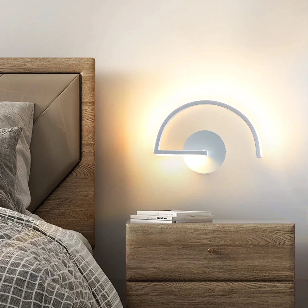 Minimalist Semi-Circle Metal Wall Light