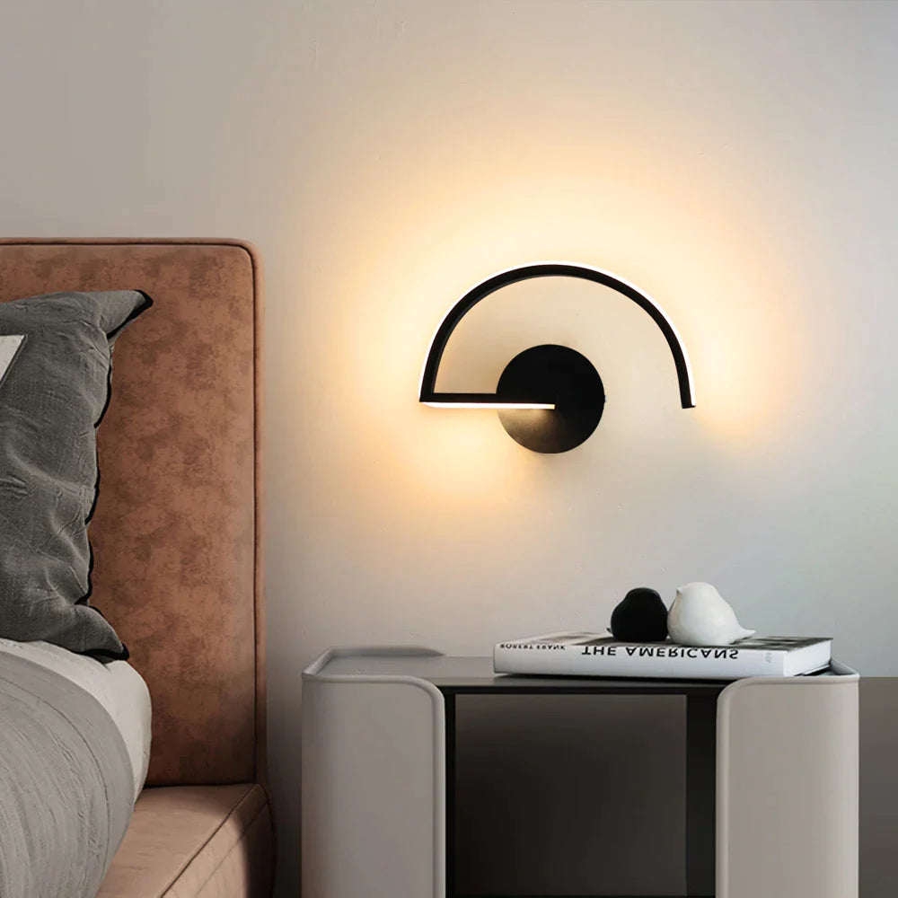 Minimalist Semi-Circle Metal Wall Light