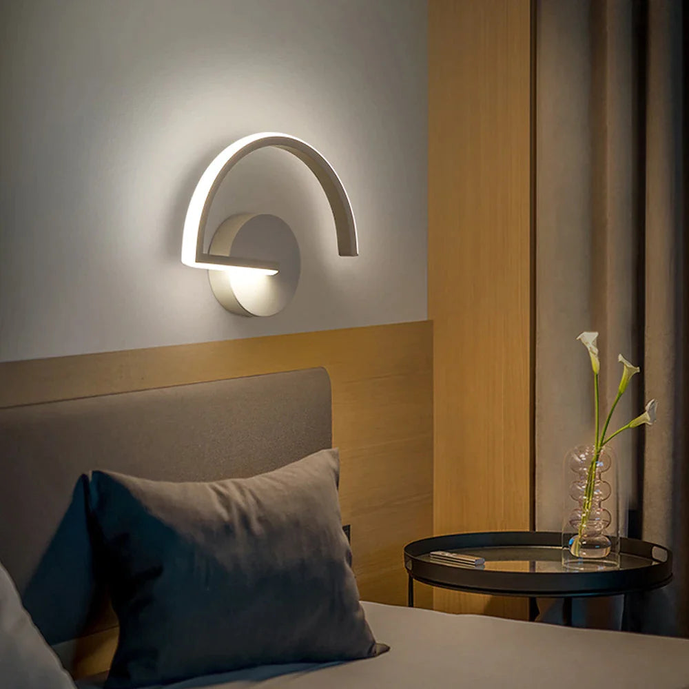 Minimalist Semi-Circle Metal Wall Light