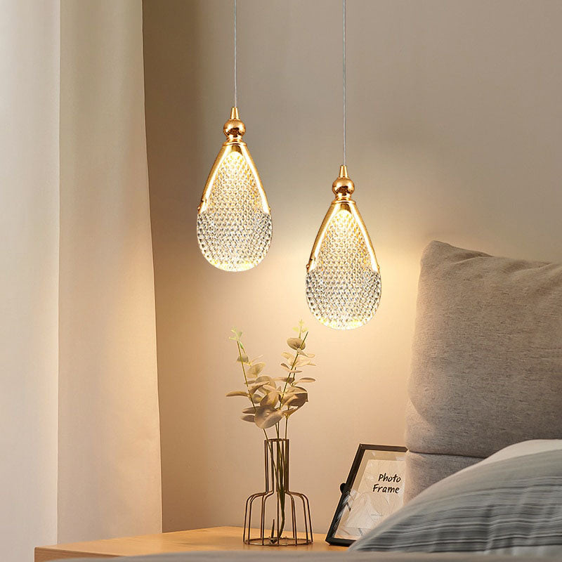 Gilded Serenity Gold Crystal Pendant Light