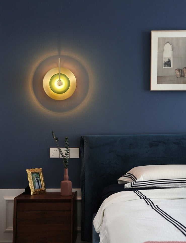 Circular Radiance Glass Wall Light