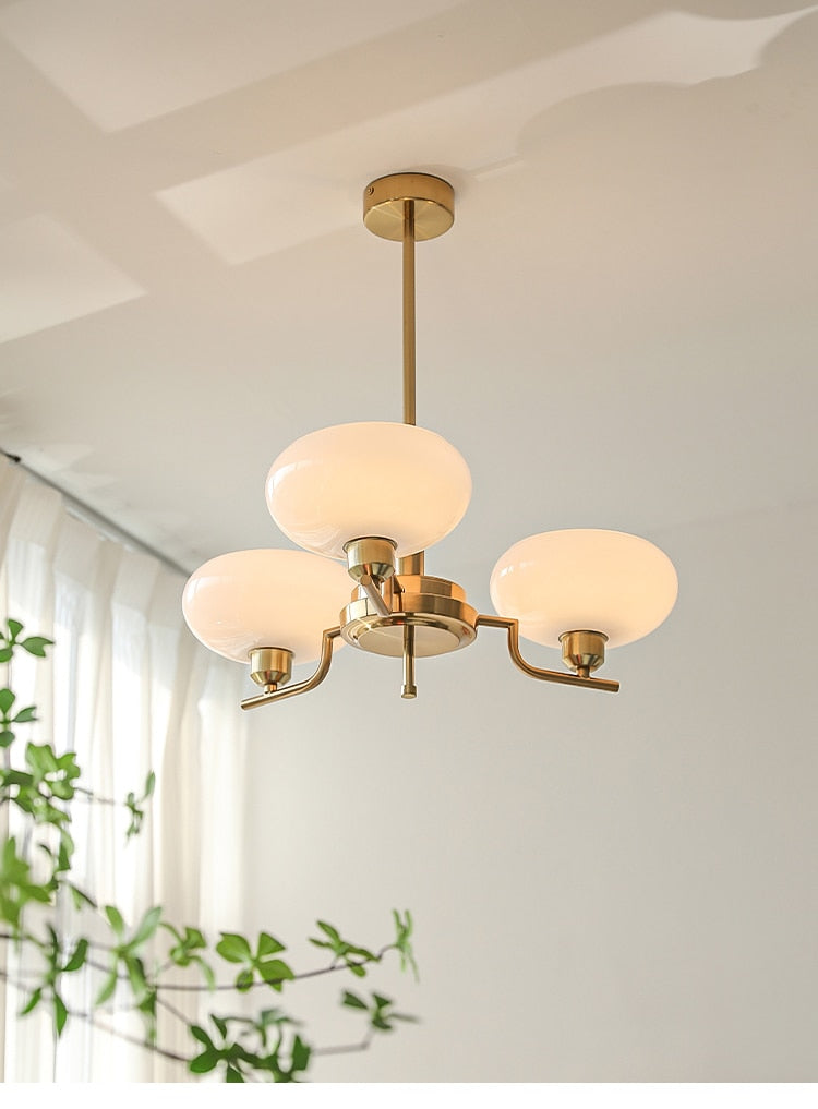 Bauhaus Modern French Chandelier