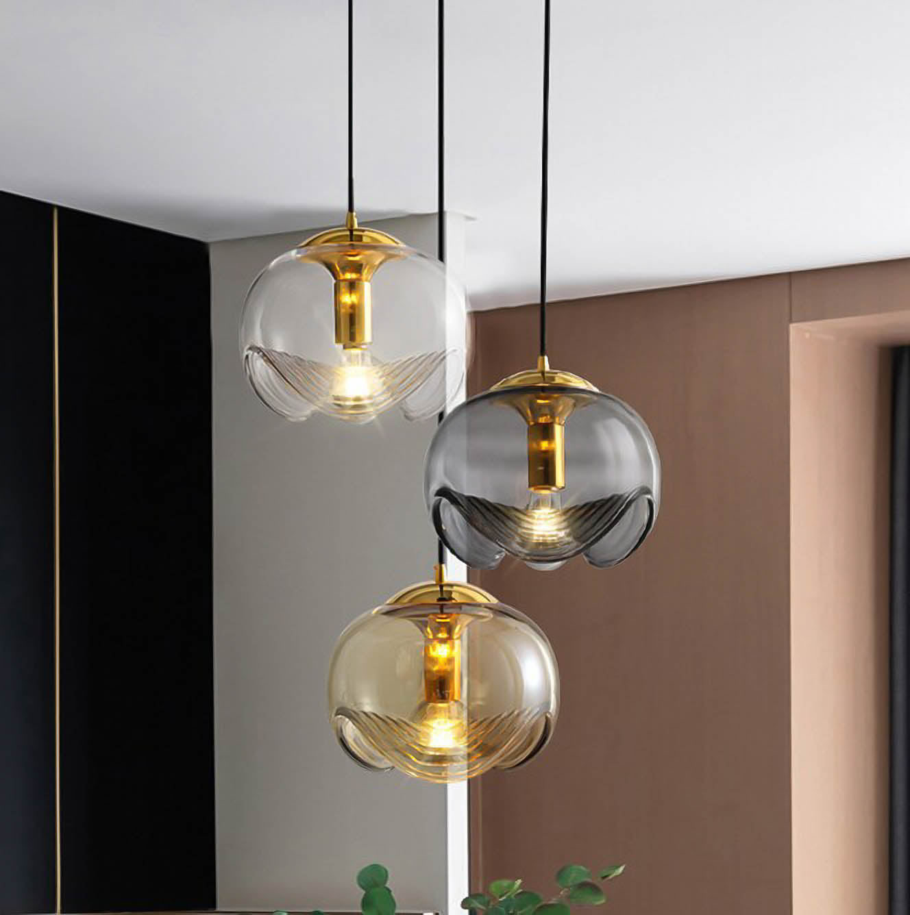 Artistic Brilliance Modern Glass Pendant Light