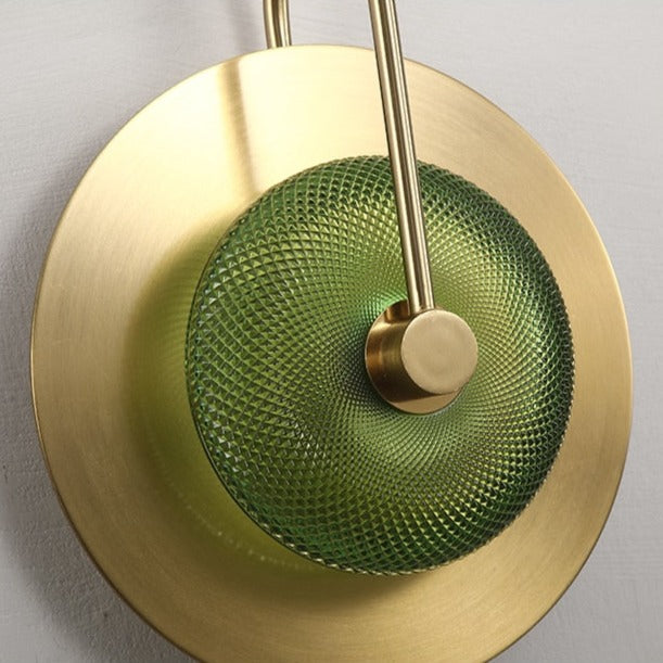 Circular Radiance Glass Wall Light