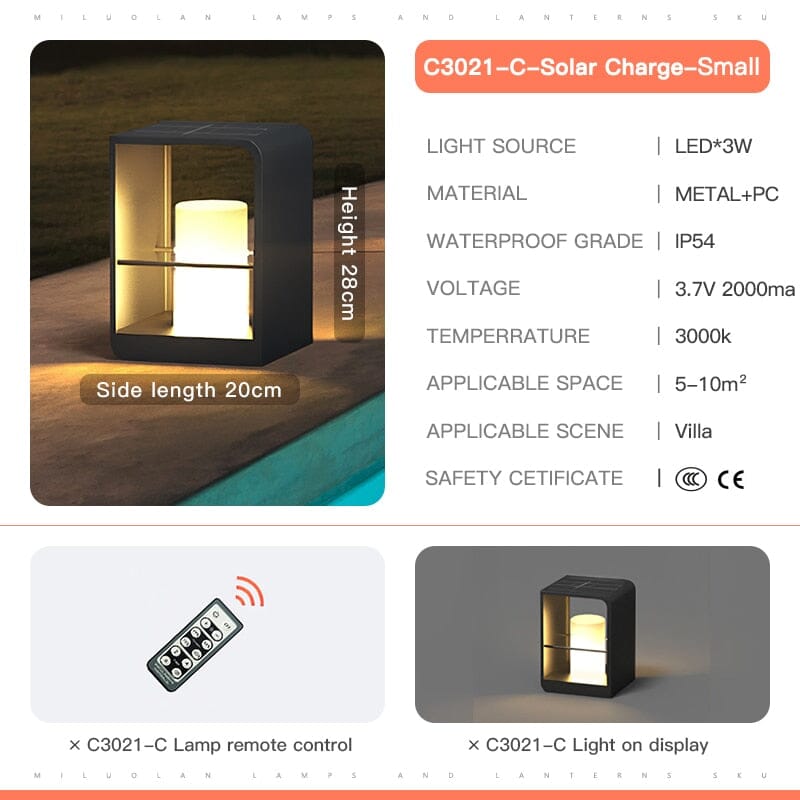 Modern Solar Waterproof Garden Pathway Floor Lamps