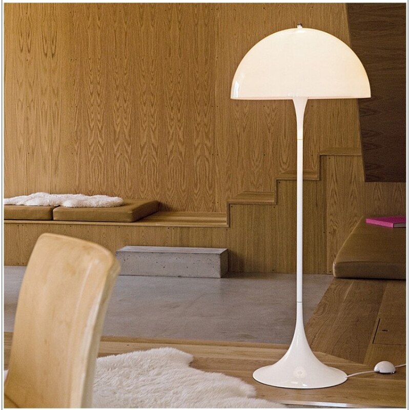 Panthella Acrylic White Mushroom Floor Lamp
