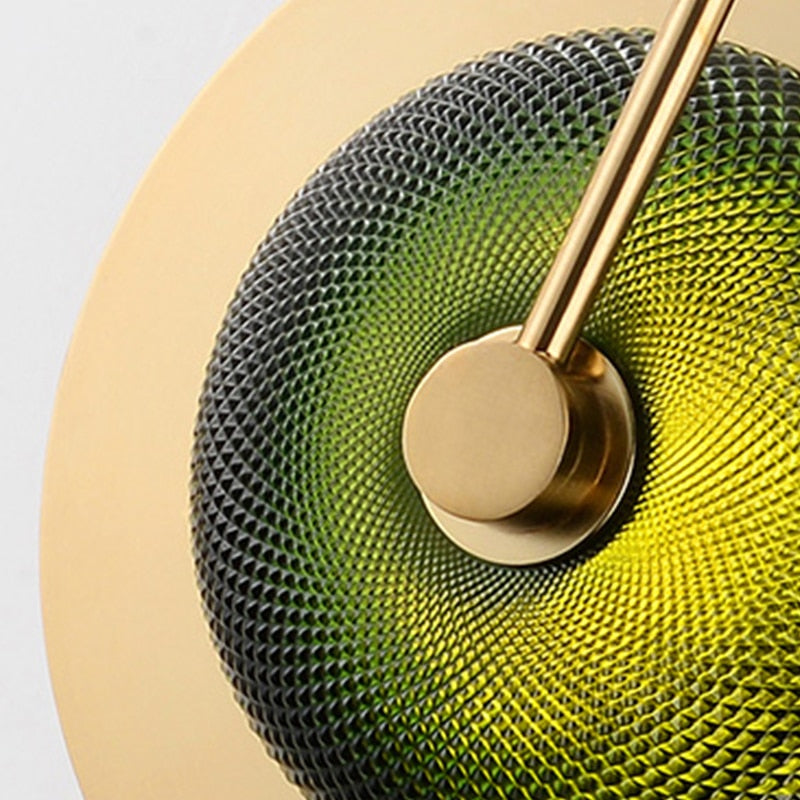 Circular Radiance Glass Wall Light