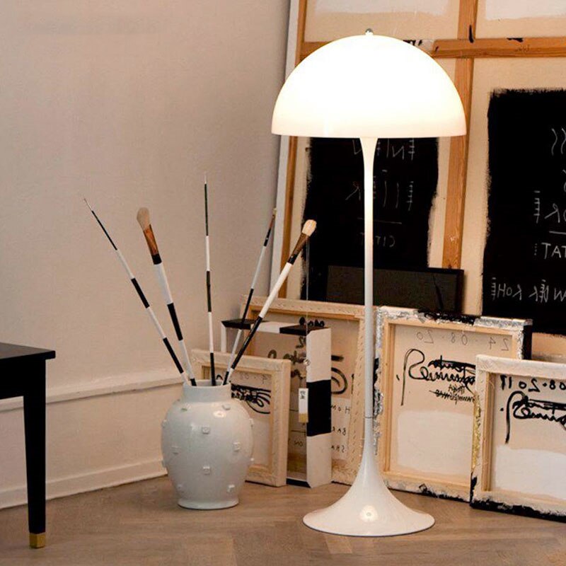 Panthella Acrylic White Mushroom Floor Lamp