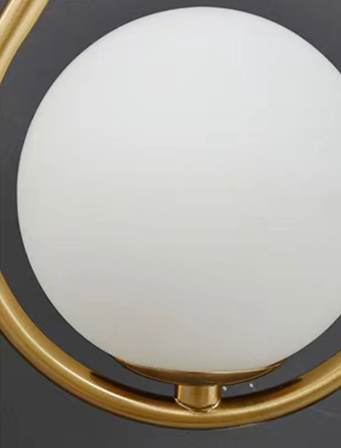 Metal Casing Glass Ball Wall Light