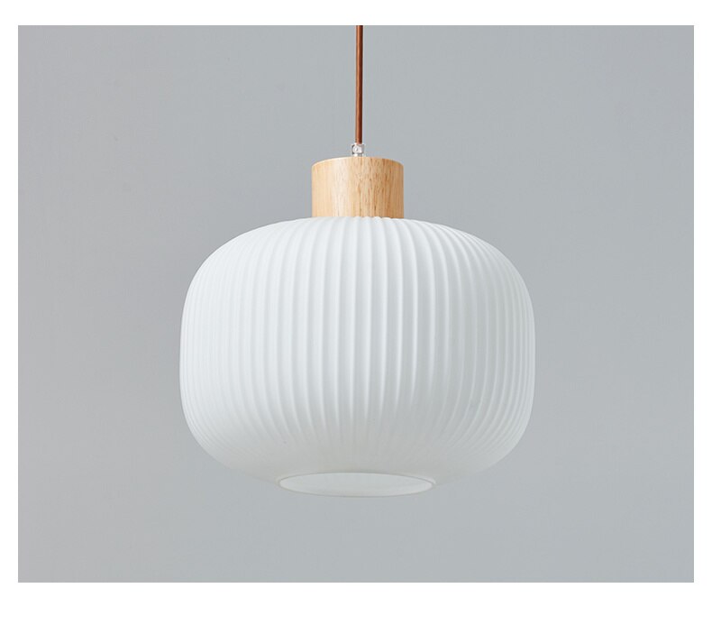 White Loft Glass Lampshade Pendant Lamp