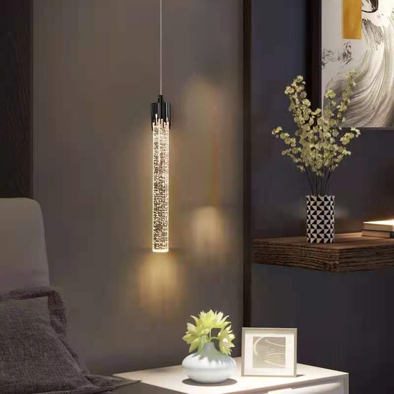 Crystal Radiance LED Bar Pendant Light