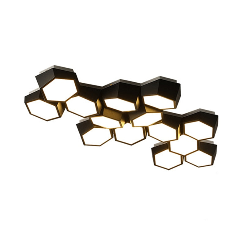 Modern Geometry Alloy LED Ceiling Chandeliers
