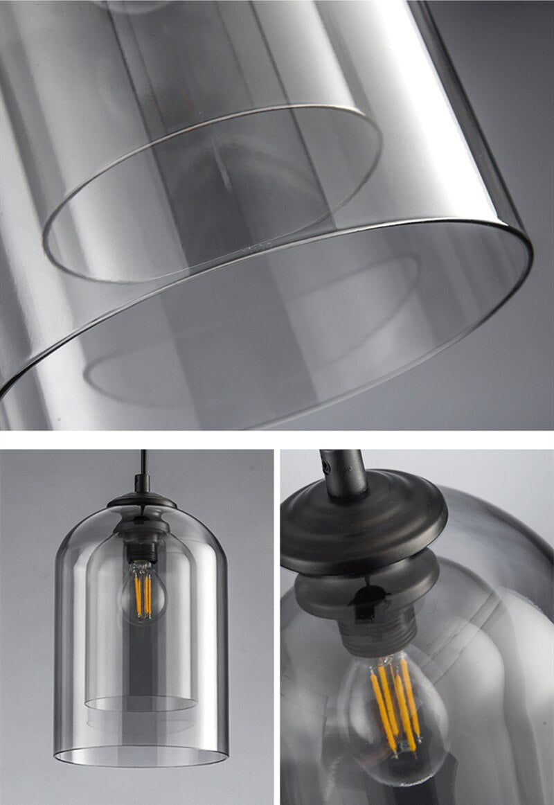 Nordic Double Glass Pendant Light