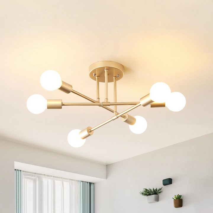 Chandelier Sputnik Hanging Light Mid Century Lighting