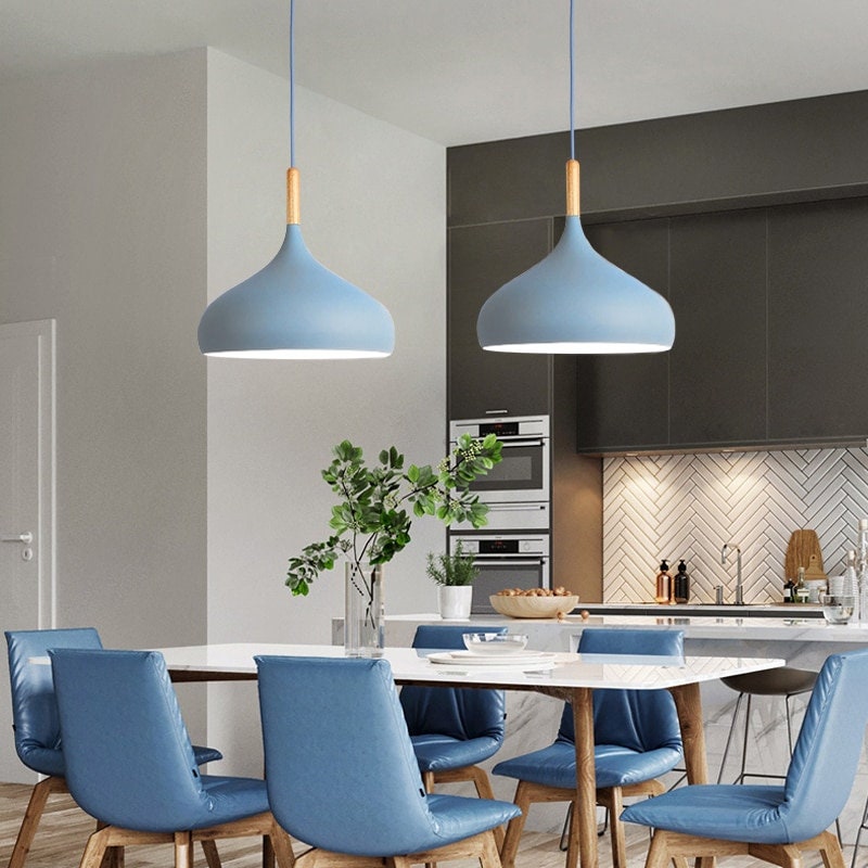 Nordic Wood Macaroon Lights, Dining Area Lamps, Pendant Lamps, Ceiling Lights, Living Room/Restaurant/Bar Light/Hotel/Store (No Bulb)