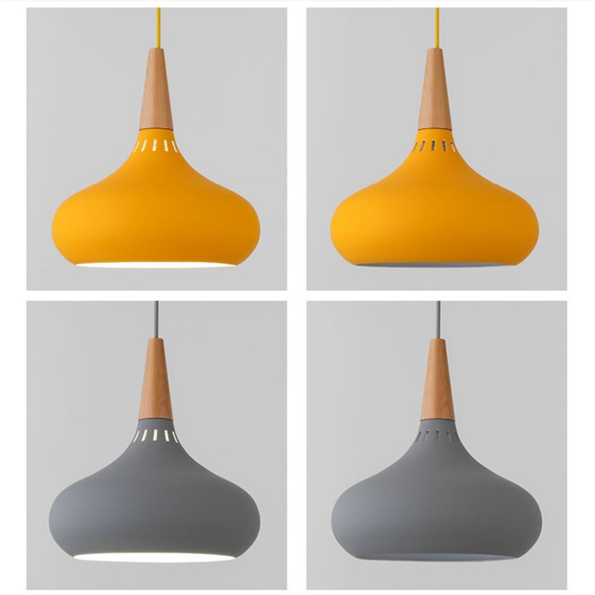 Nordic Wood Metal Pendant Lights, Dining Area Lamps, Pendant Lamps, Ceiling Lights, kitchen aisle/Living Room/Restaurant/Bar Light (No Bulb)