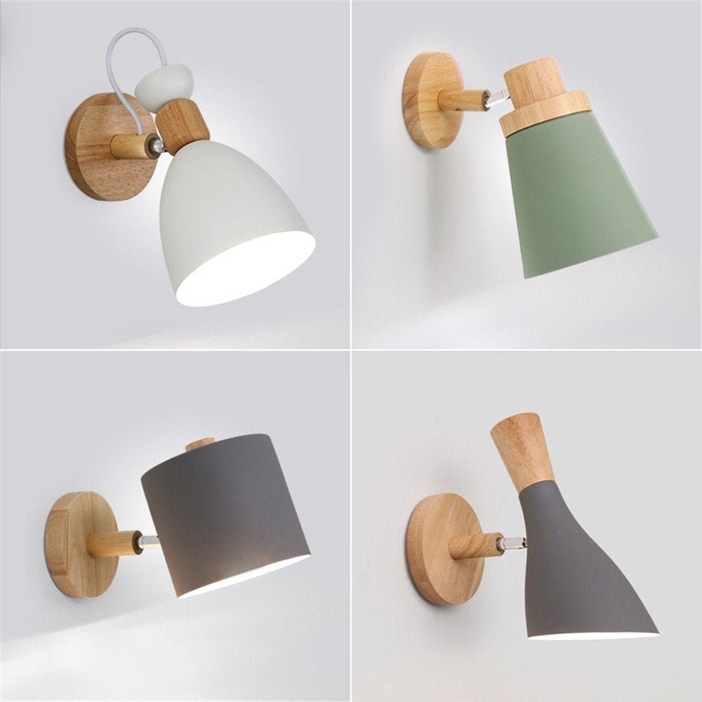 Nordic Modern Style Brass Exterior Wall Light Set For Reading