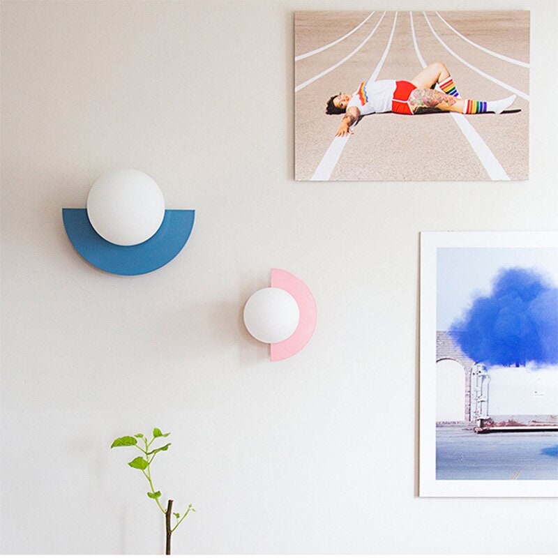 Minimalist Arc Colorful Nordic Wall Lamp Sconce Light Fixtures, Design Living Room Office Kids Room Dining Kitchen Island, Interior Design