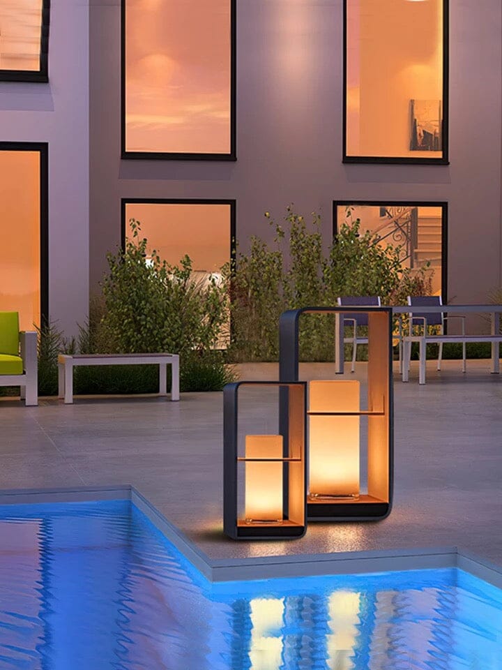 Modern Solar Waterproof Garden Pathway Floor Lamps
