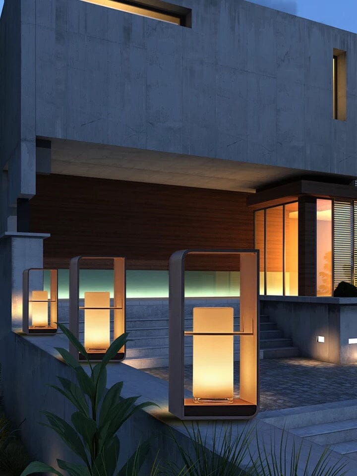 Modern Solar Waterproof Garden Pathway Floor Lamps
